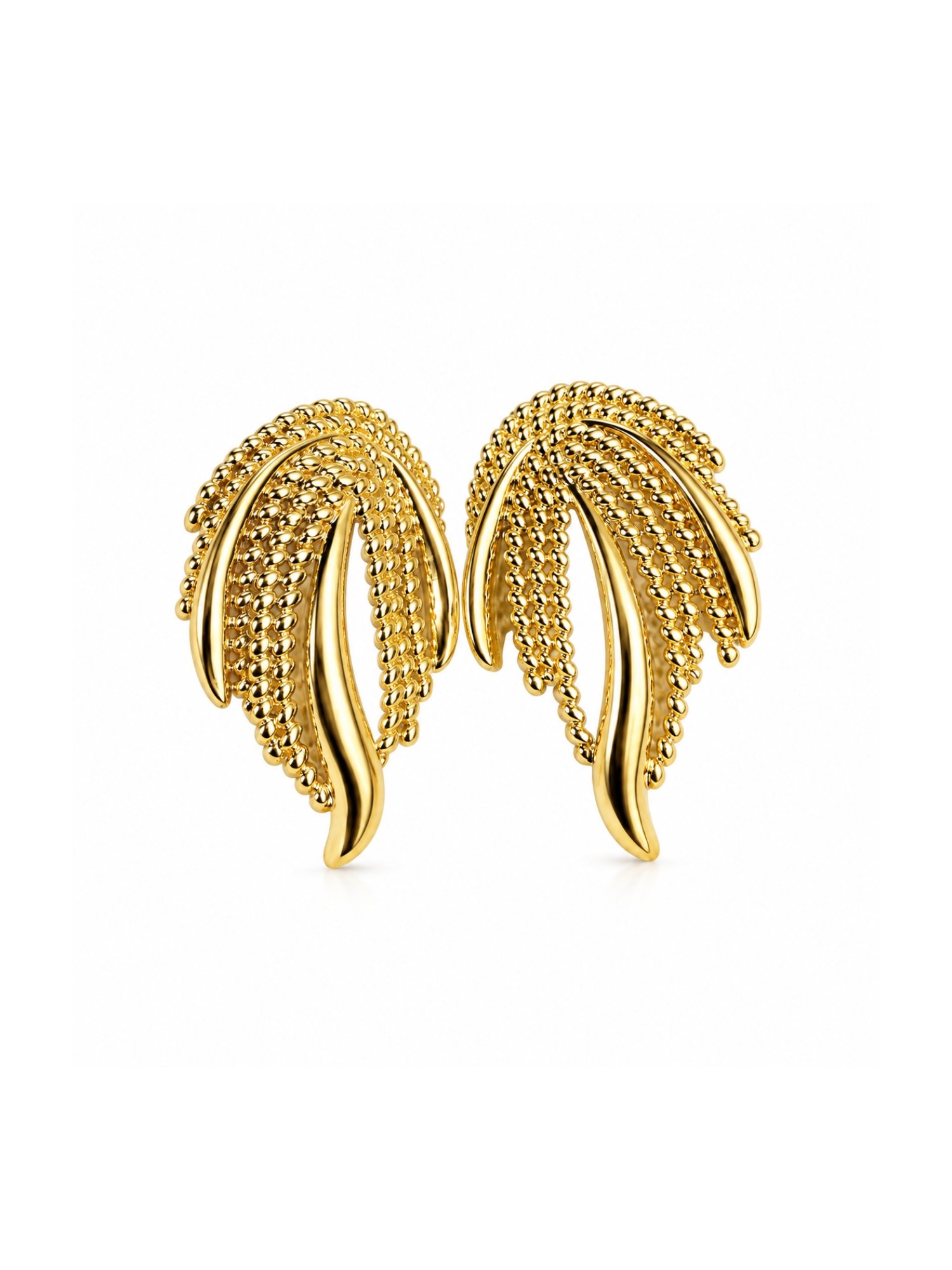 SR Anti-Tarnish 18K Gold Stud Earrings